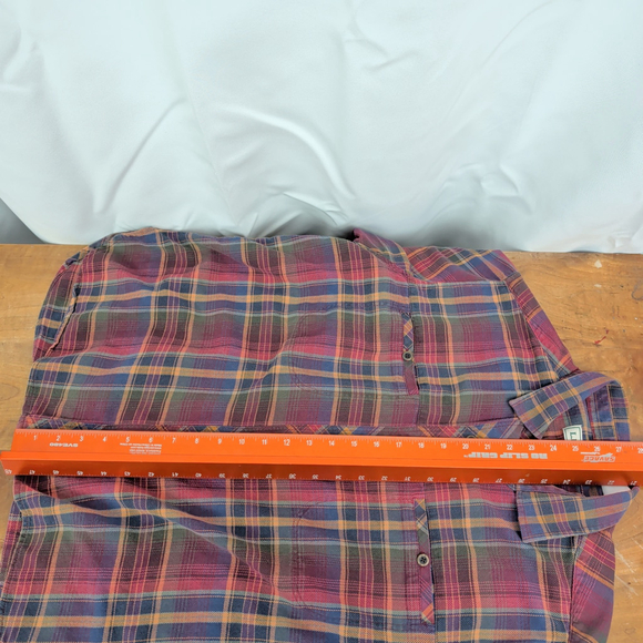 Ladies' Vintage LL Bean Plaid Button Up Shirt - Picture 3 of 9